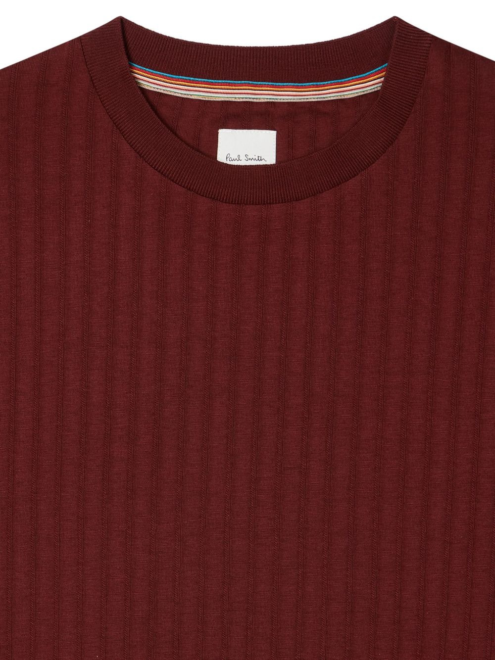 RIBBED CREW-NECK T-SHIRT - 4