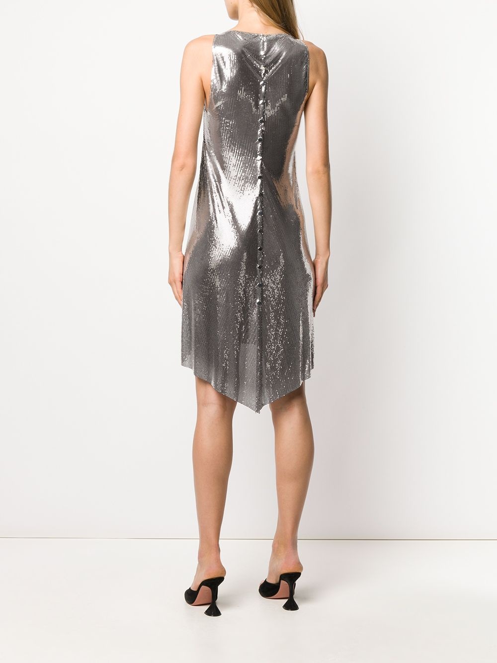 metallized mesh dress - 4
