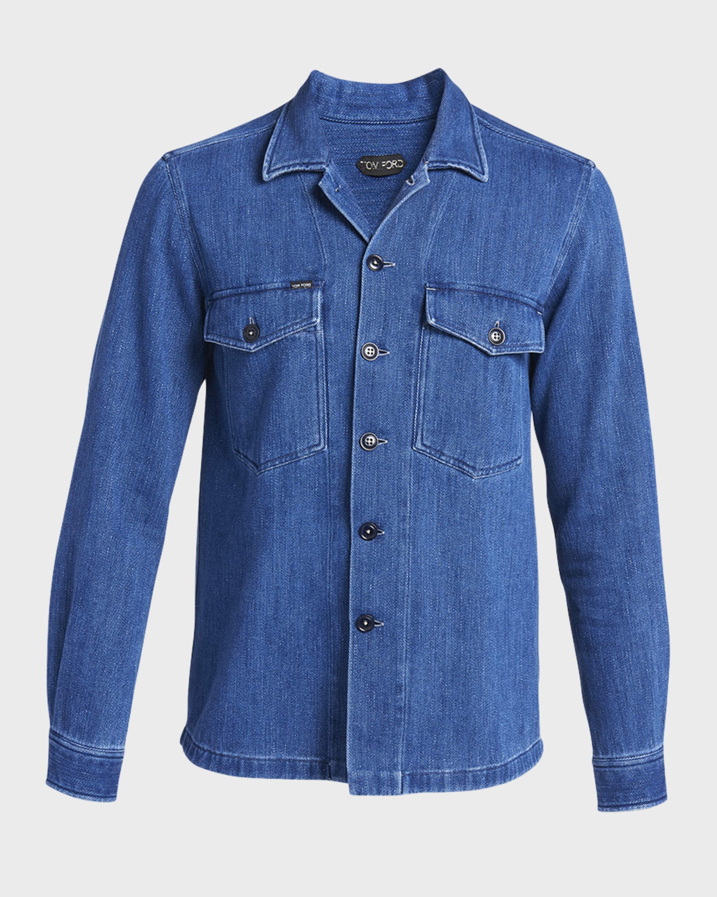 Men's Denim Overshirt - 1