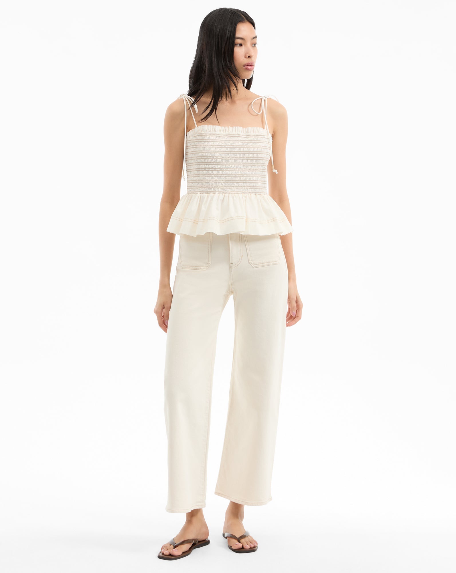 OPHELIA SMOCKED TANK TOP - 3