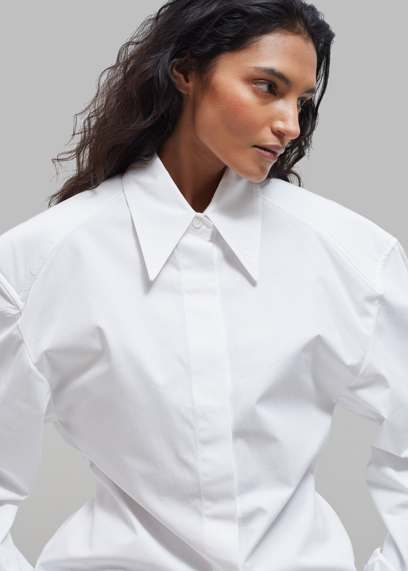 Bec Padded Shirt - White 5