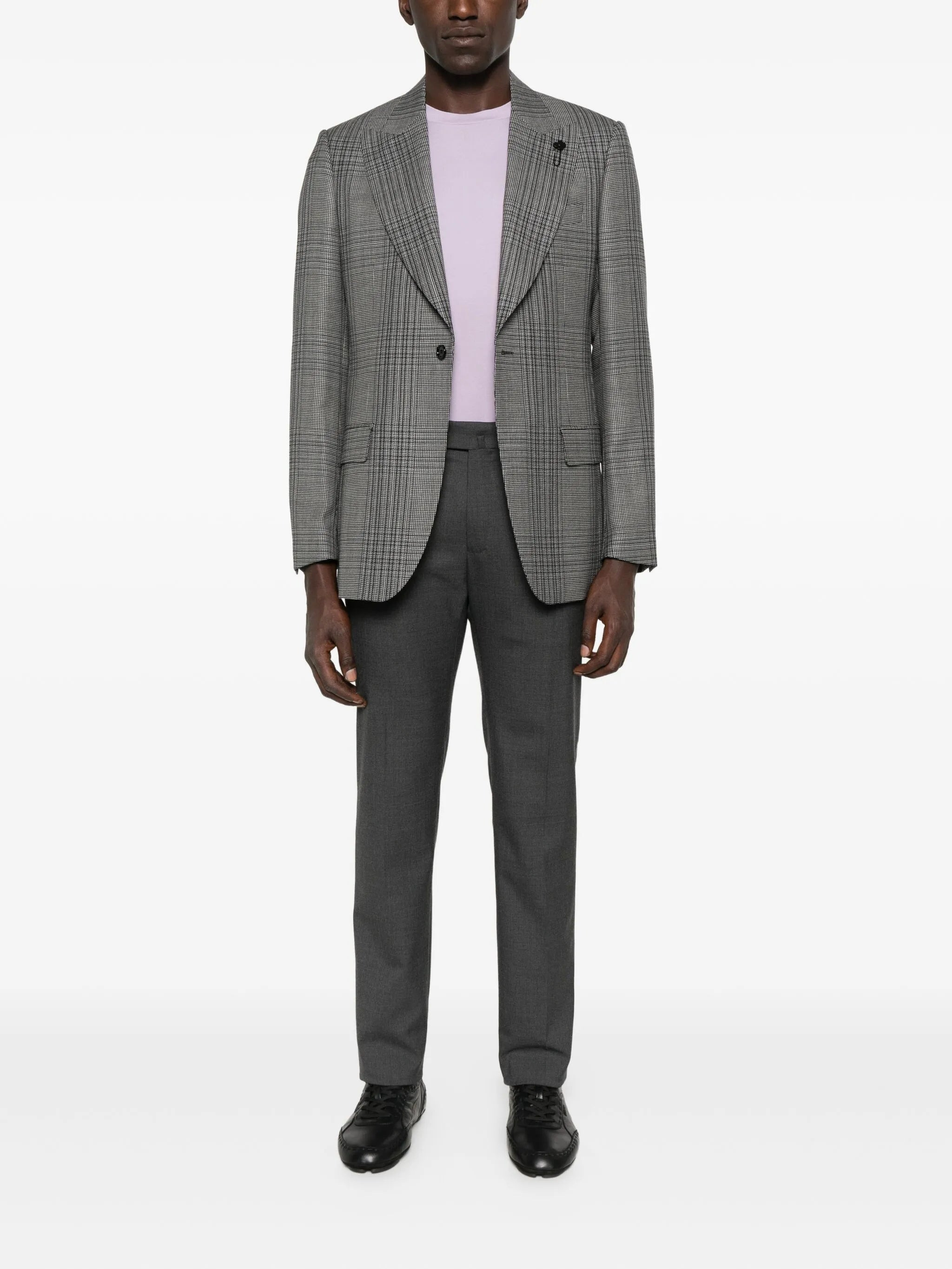 Lardini Checked Single-breasted Blazer - 4
