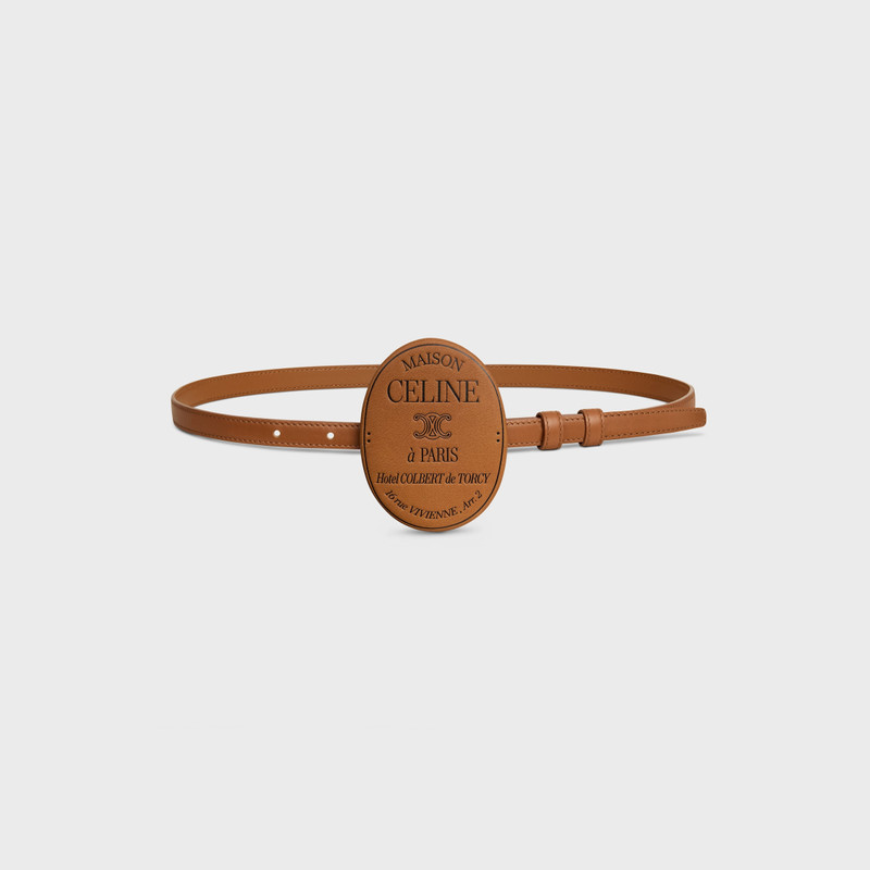 MAISON CELINE BELT 13MM COVERED IN SMOOTH CALFSKIN 1