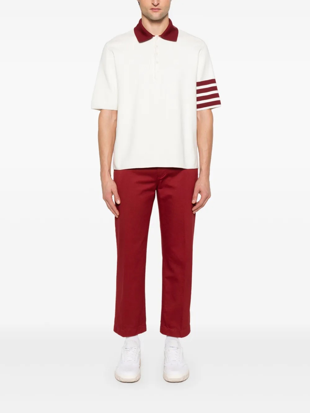 THOM BROWNE - Men Rugby Fit Milano Stitch Short Sleeve Polo - 1