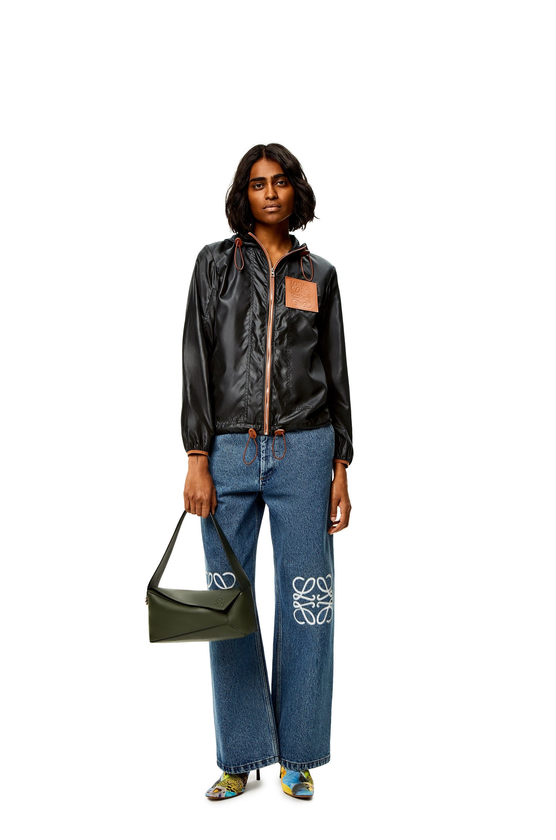 Hooded jacket in ripstop shell - 2