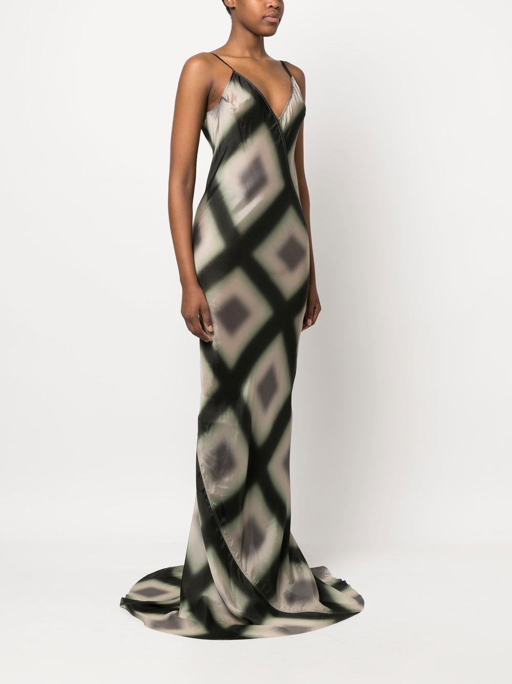 geometric-print slip dress - 3
