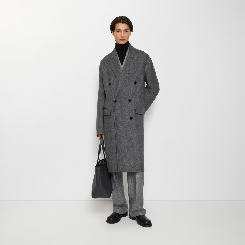 Burberry Herringbone Wool Tailored Coat outlook