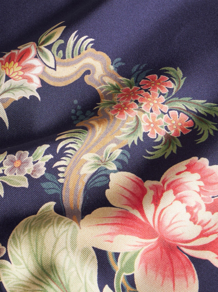 PRINTED SILK WRAPAROUND JACKET - 6
