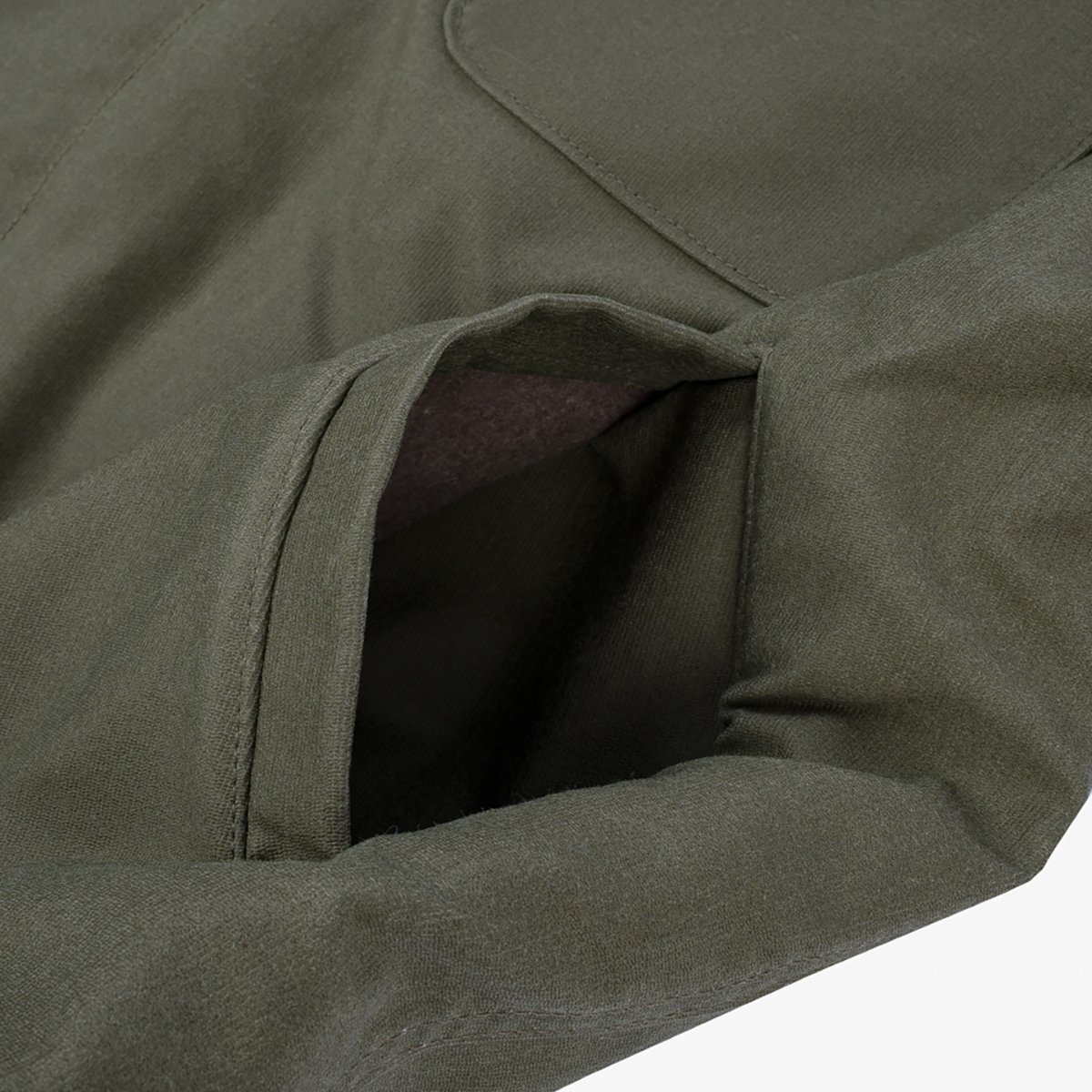 IHM-45-GRN Oiled Whipcord A2 Deck Jacket - Army Green - 18