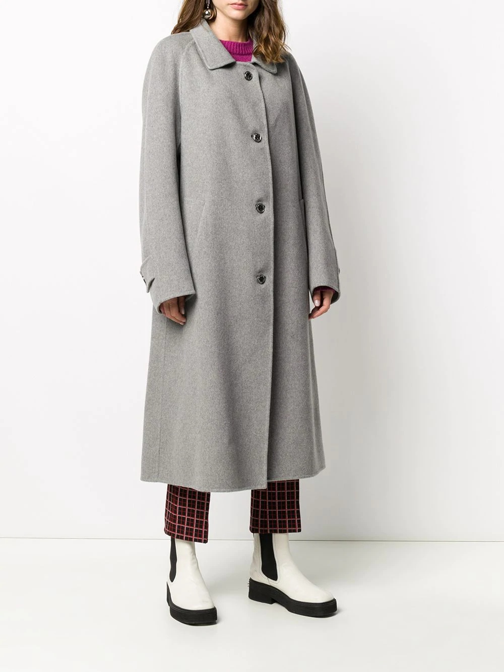 button-front coat - 3