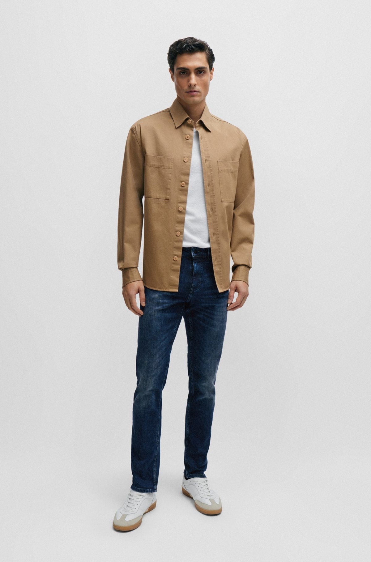 EXTRA-SLIM-FIT JEANS IN INDIGO SUPER-STRETCH DENIM - 3