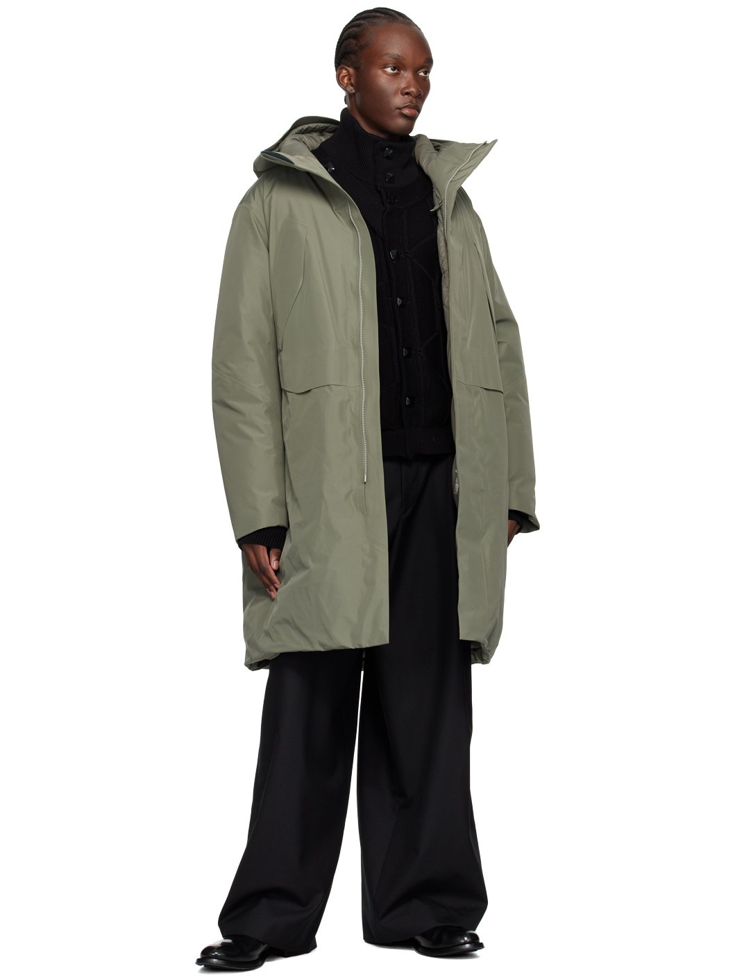 Green Sorin Down Coat - 4