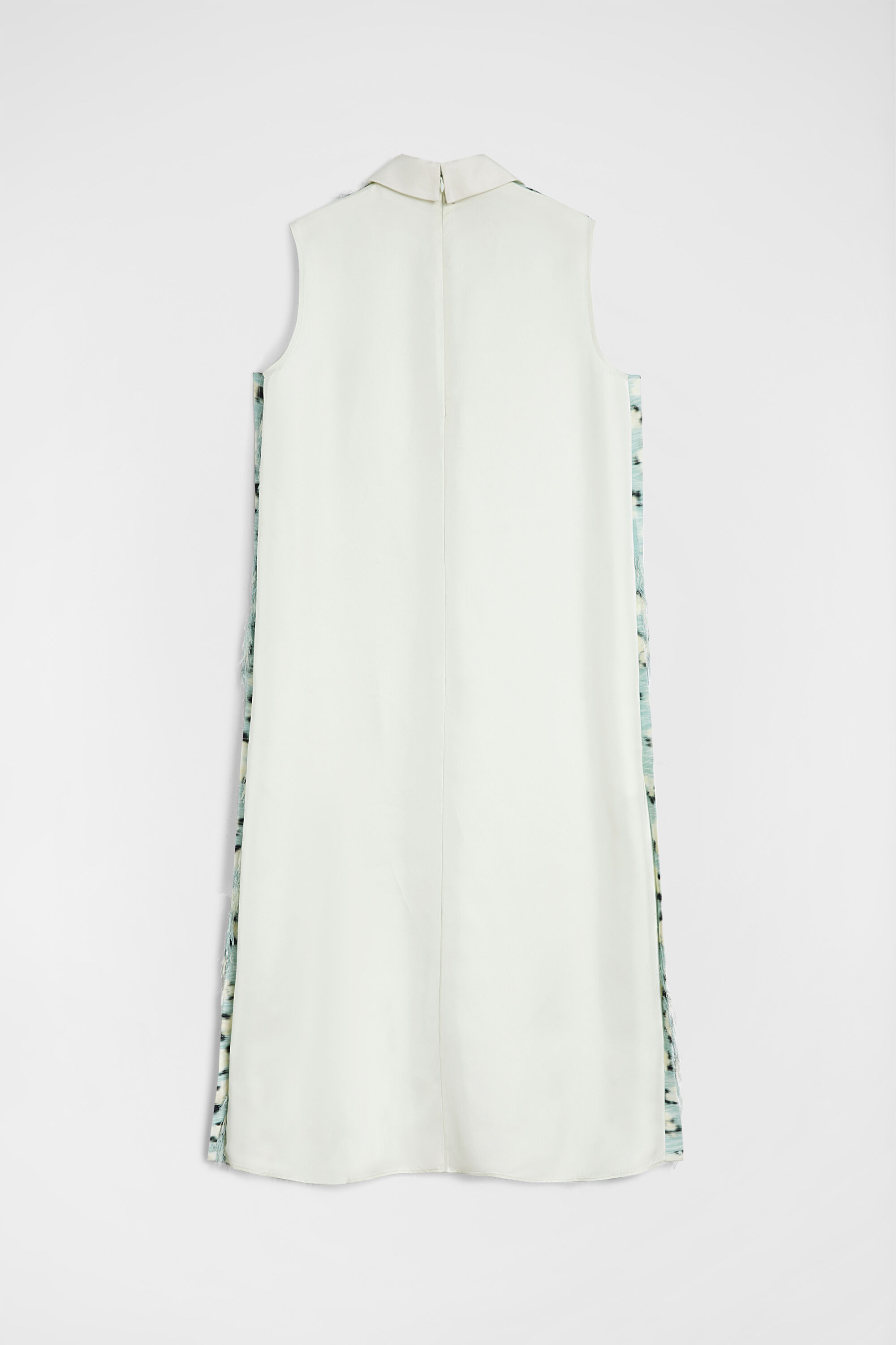 Fringed Fil Coupe Printed Dress - 3
