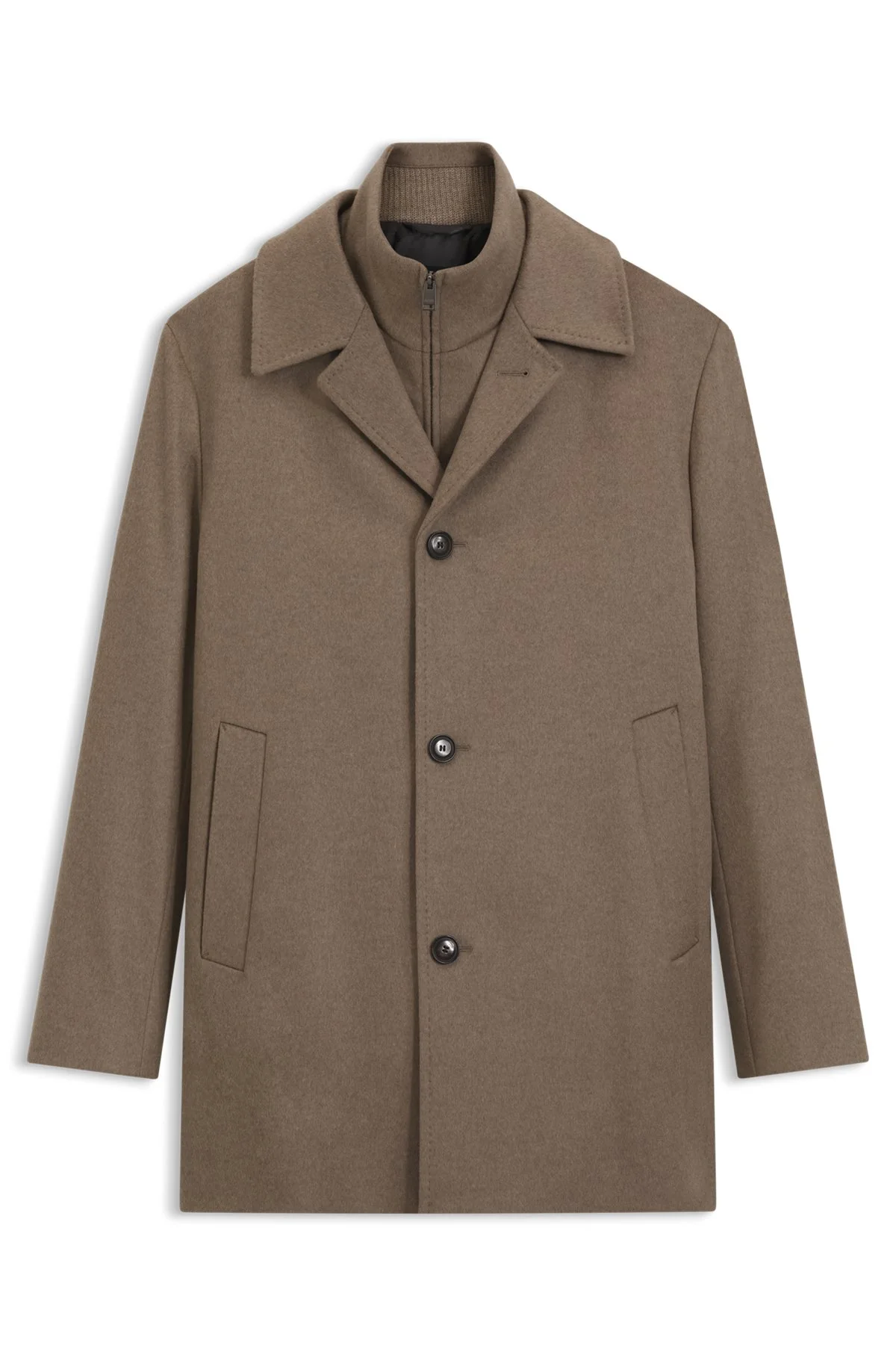 RELAXED-FIT FORMAL COAT IN ITALIAN FABRIC - 1