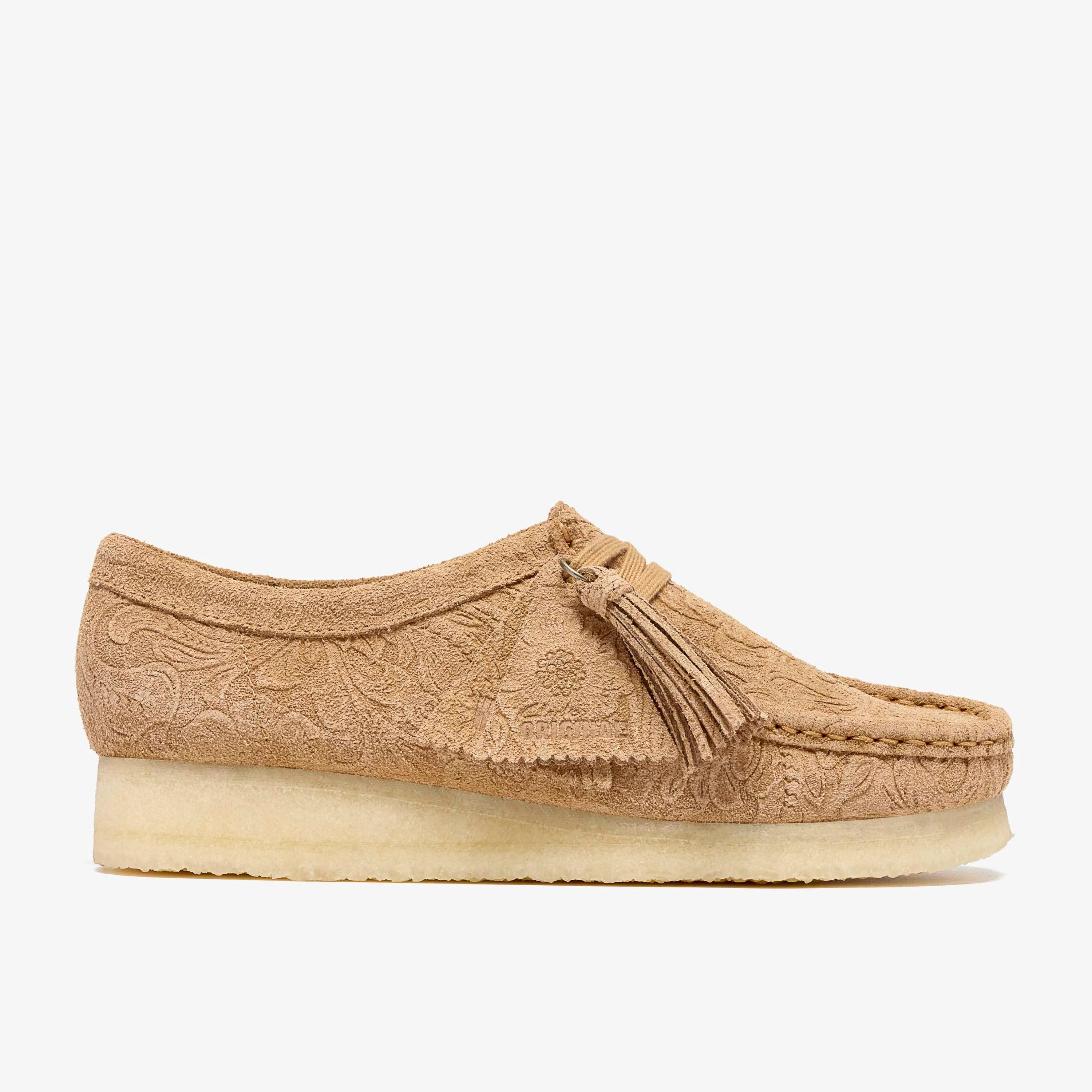 Wallabee Light Tan Embossed - 1