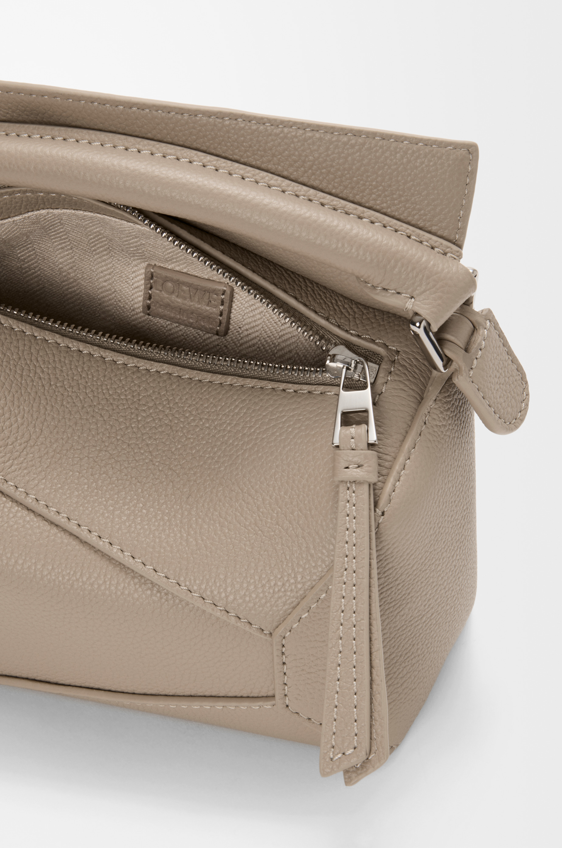 Mini Puzzle Edge bag in soft grained calfskin - 6
