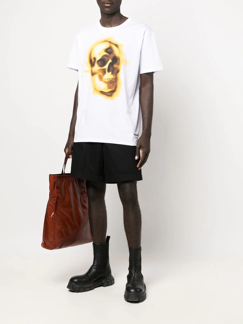 skull-print round-neck T-shirt - 2