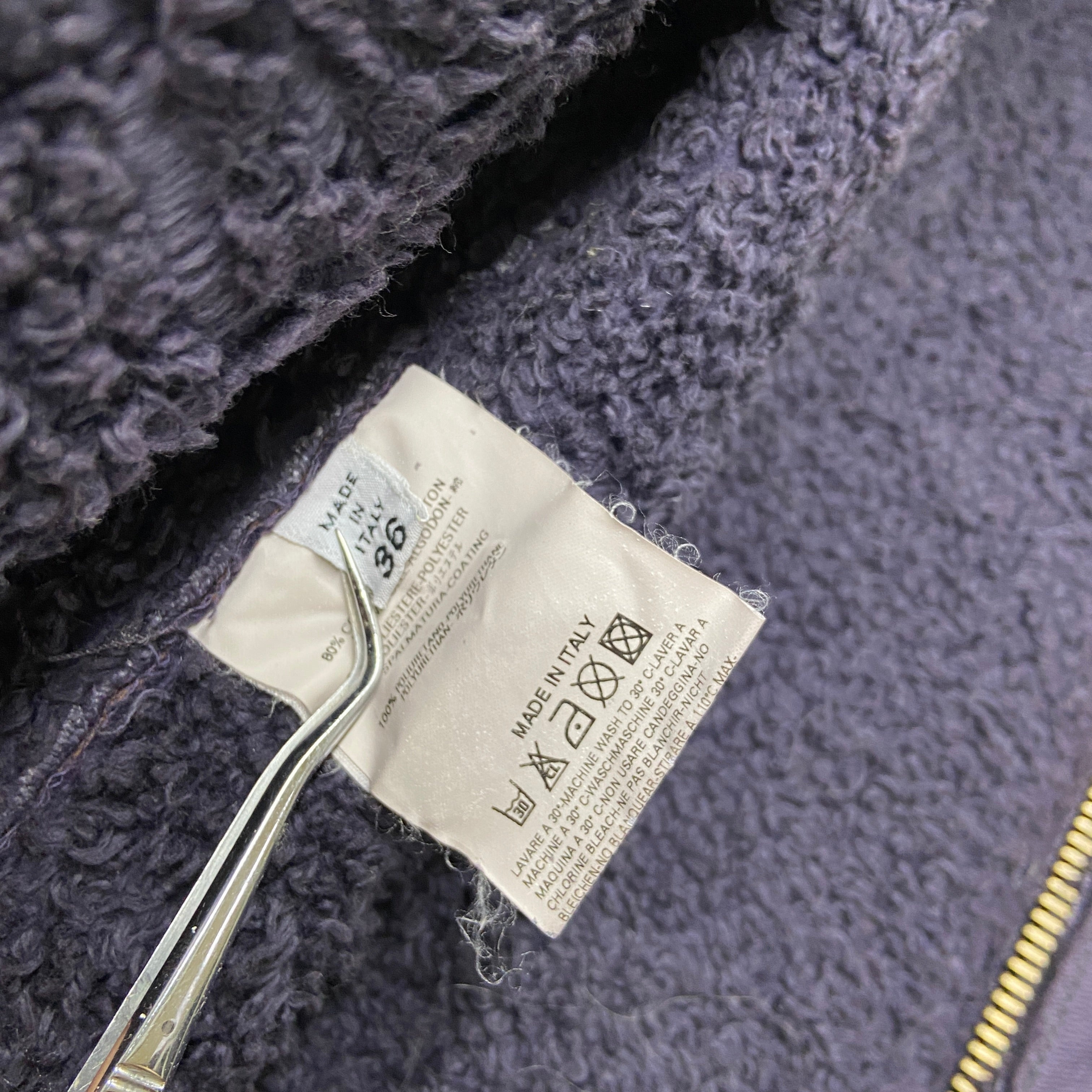 Maison martin margiela 2002 line 6 purple long coat 36 - 14