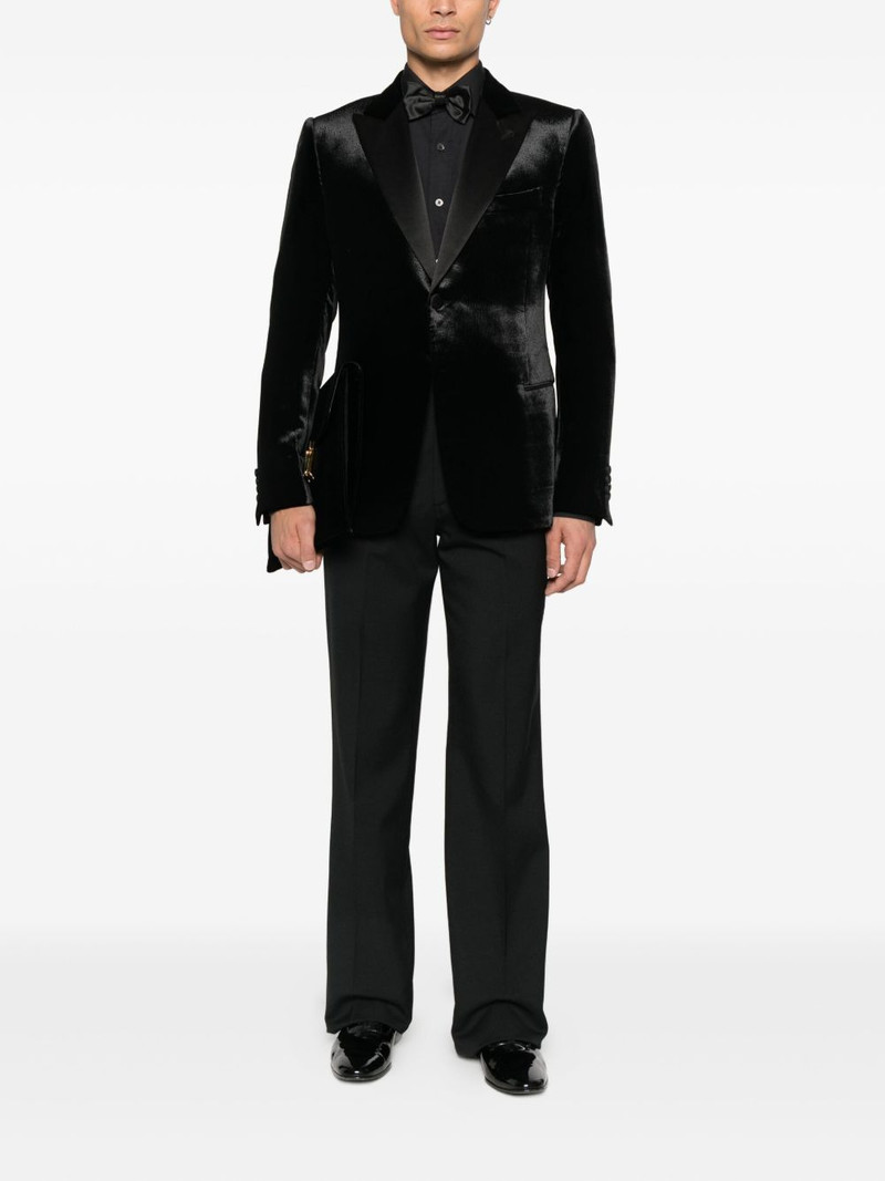EMPORIO ARMANI peak-lapel blazer outlook