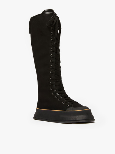 Max Mara SPRINGBOOTC Canvas lace-up boots outlook