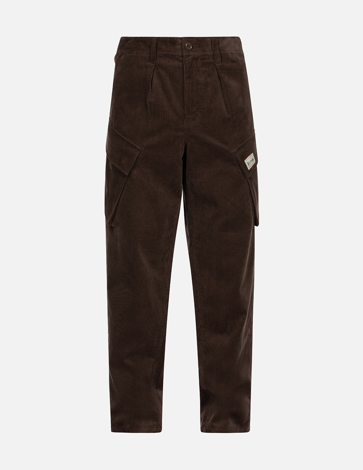 LOGO AND SEAGULL EMBROIDERY RELAX FIT CORDUROY PANTS - 1