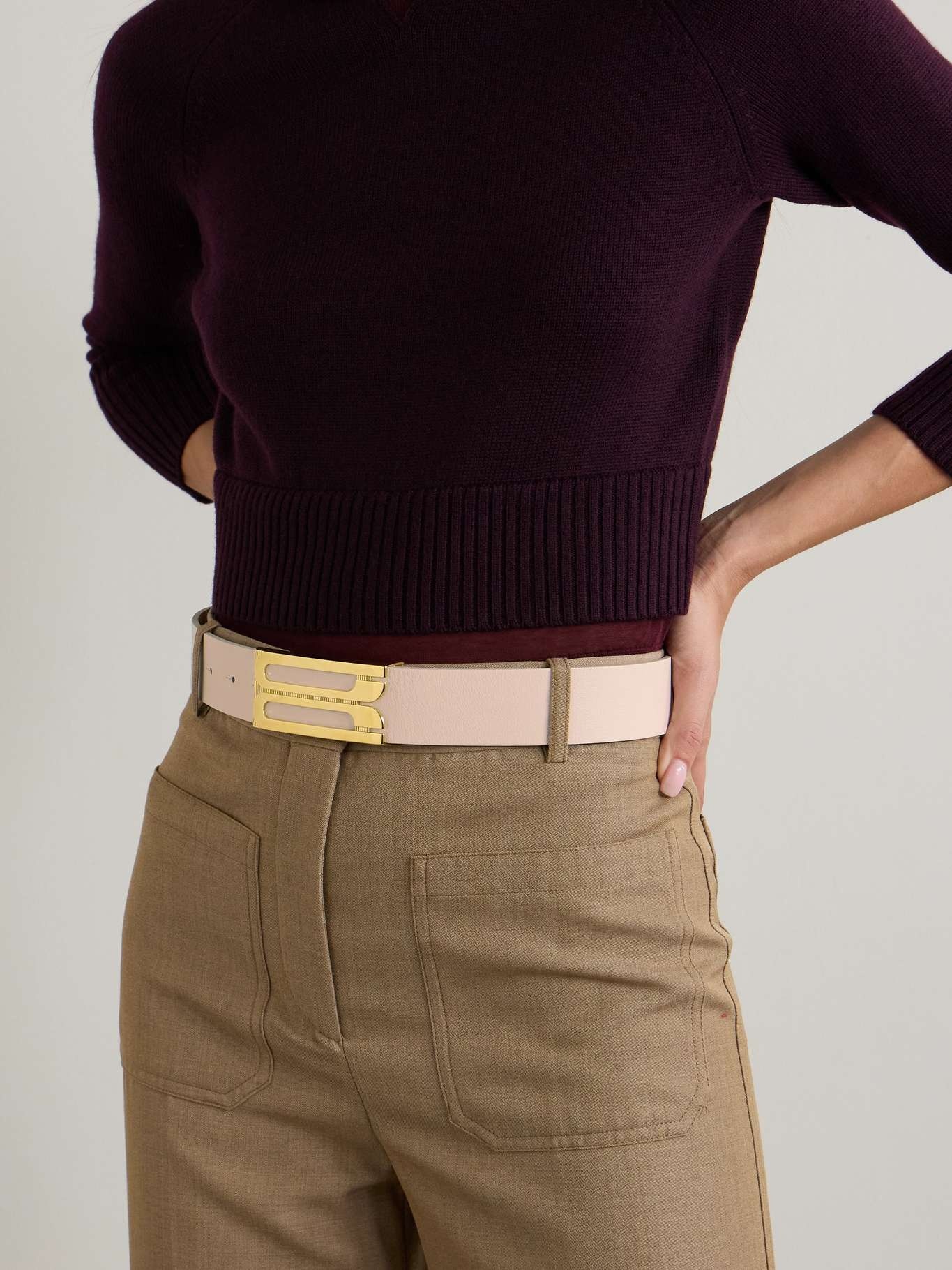 Jumbo Frame leather belt - 2