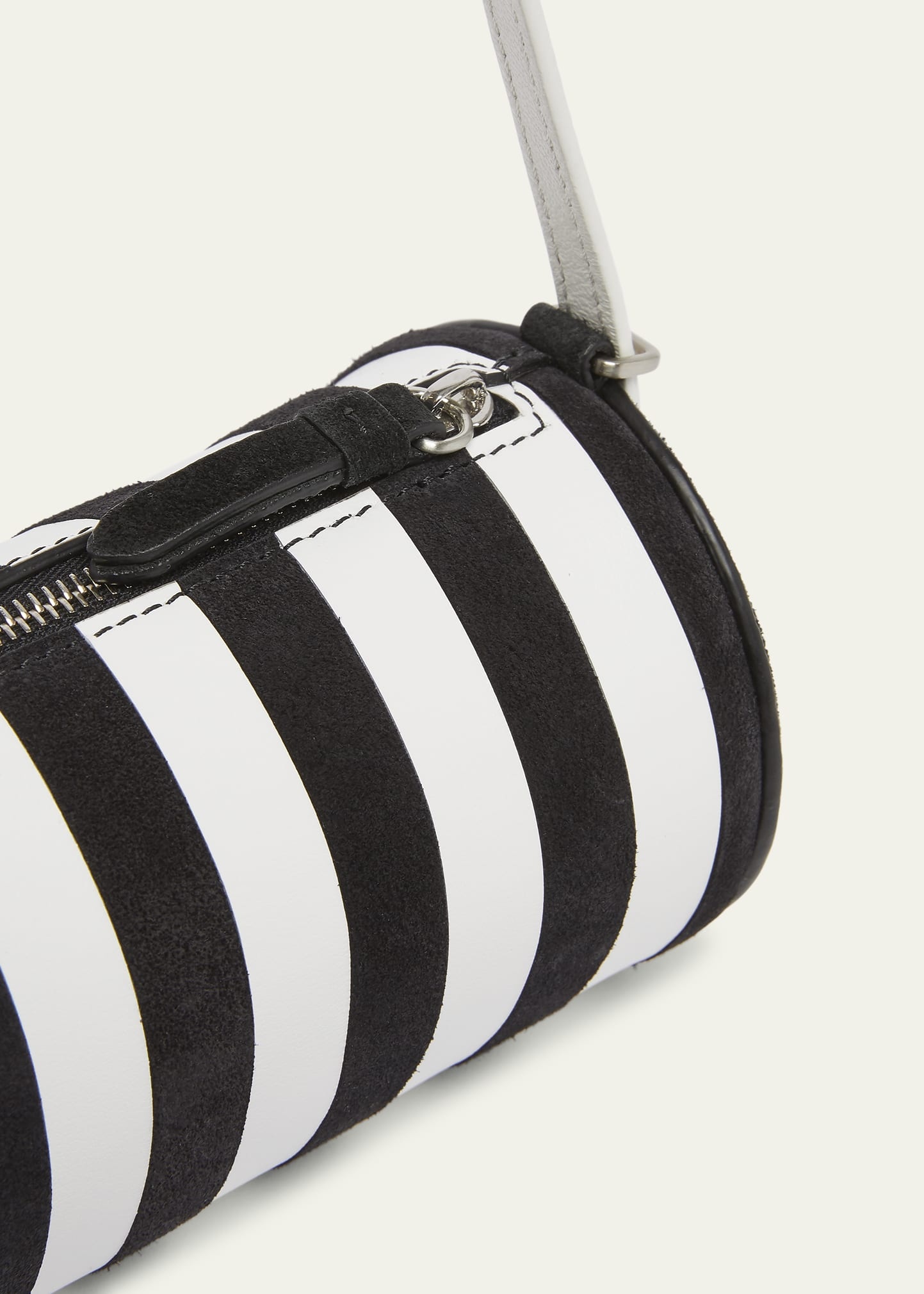 Silo Striped Napa Leather Shoulder Bag - 5