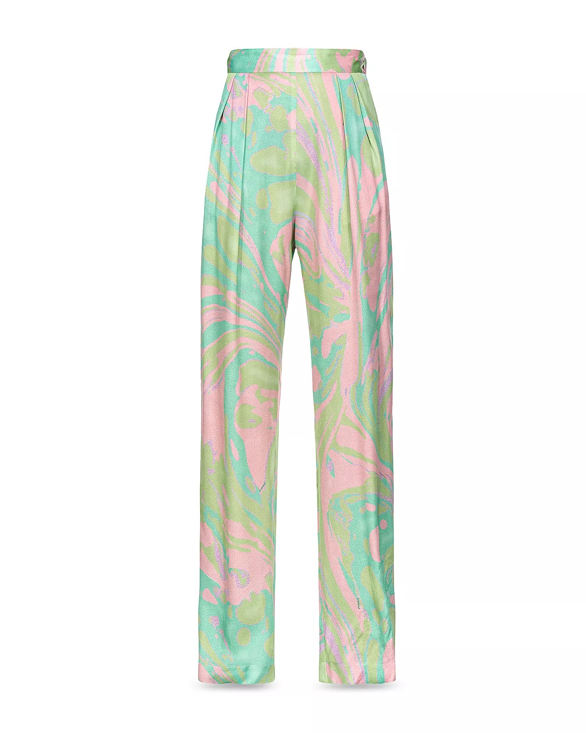 Printed Satin Pants - 1