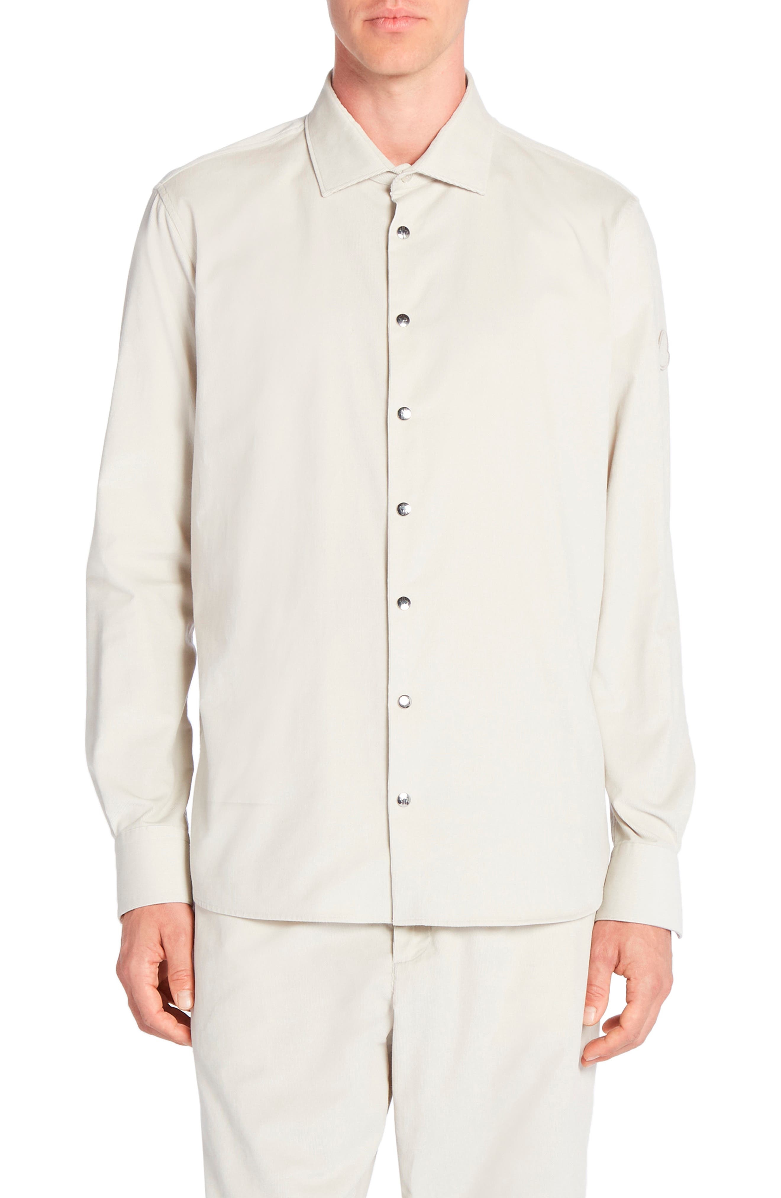 Cotton Corduroy Snap-Up Shirt - 1
