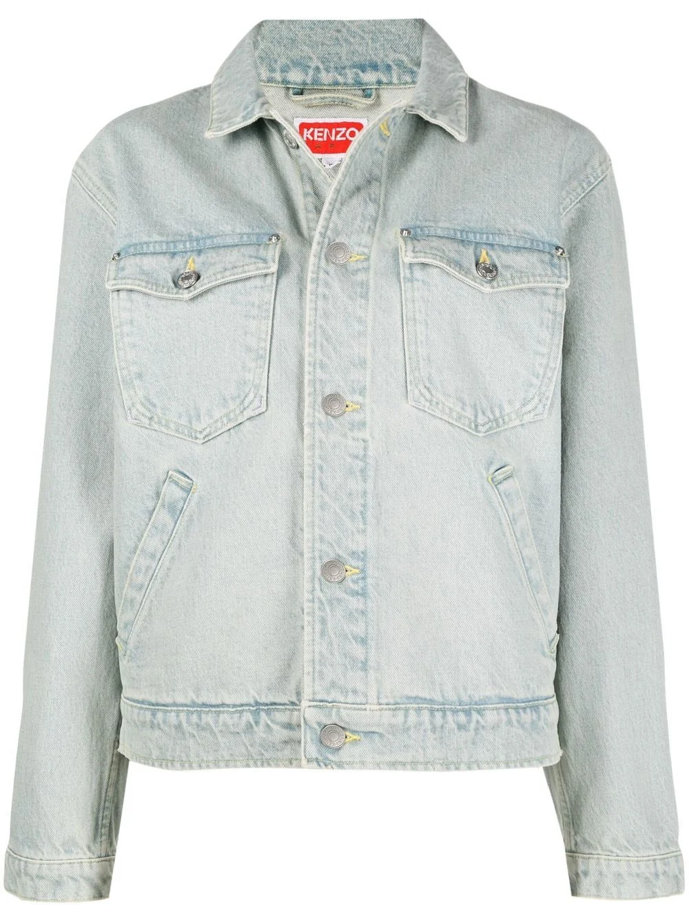 x Nigo floral-print denim jacket - 1