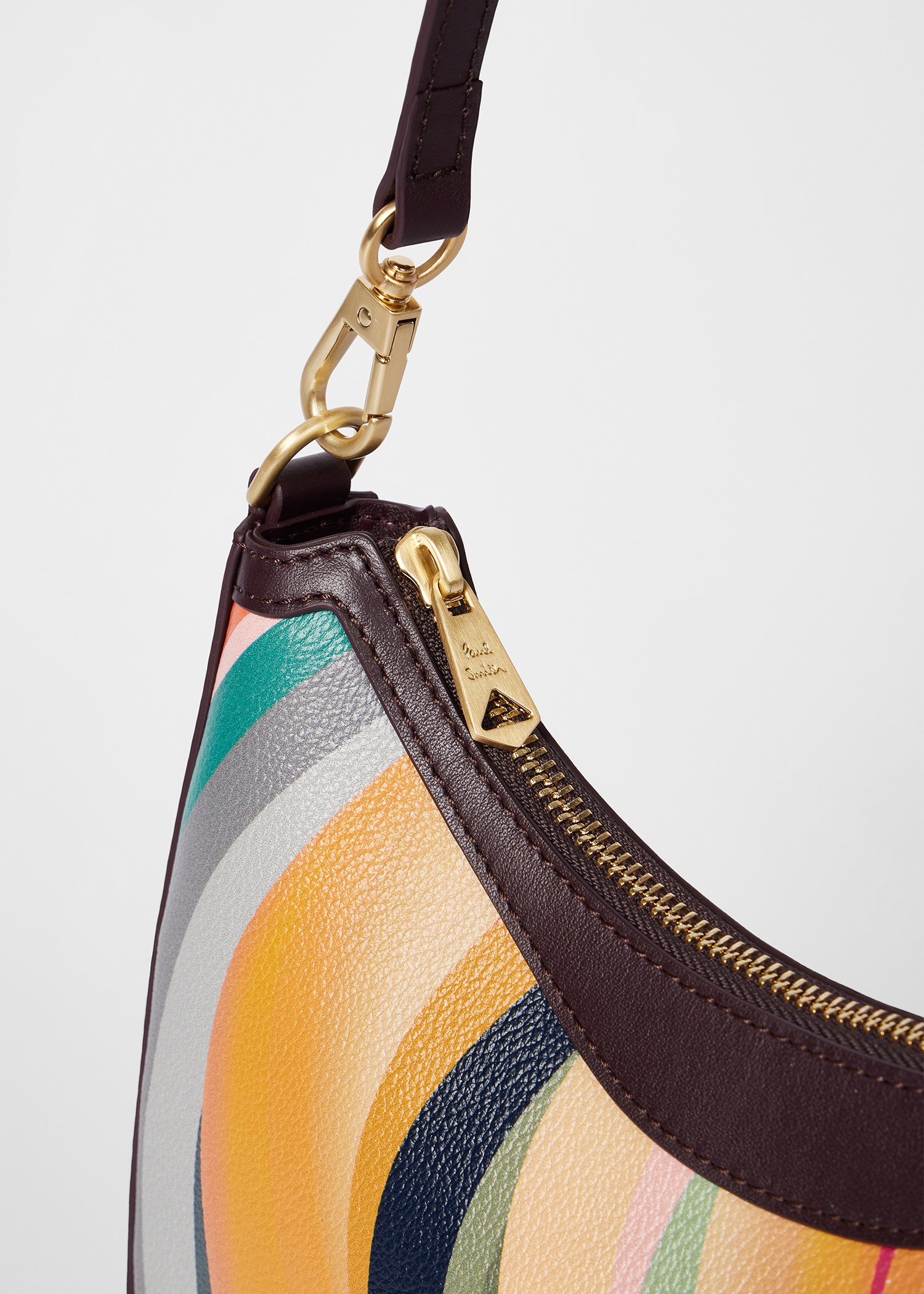 Women's 'Dusky Swirl' Leather Mini Hobo Bag - 4