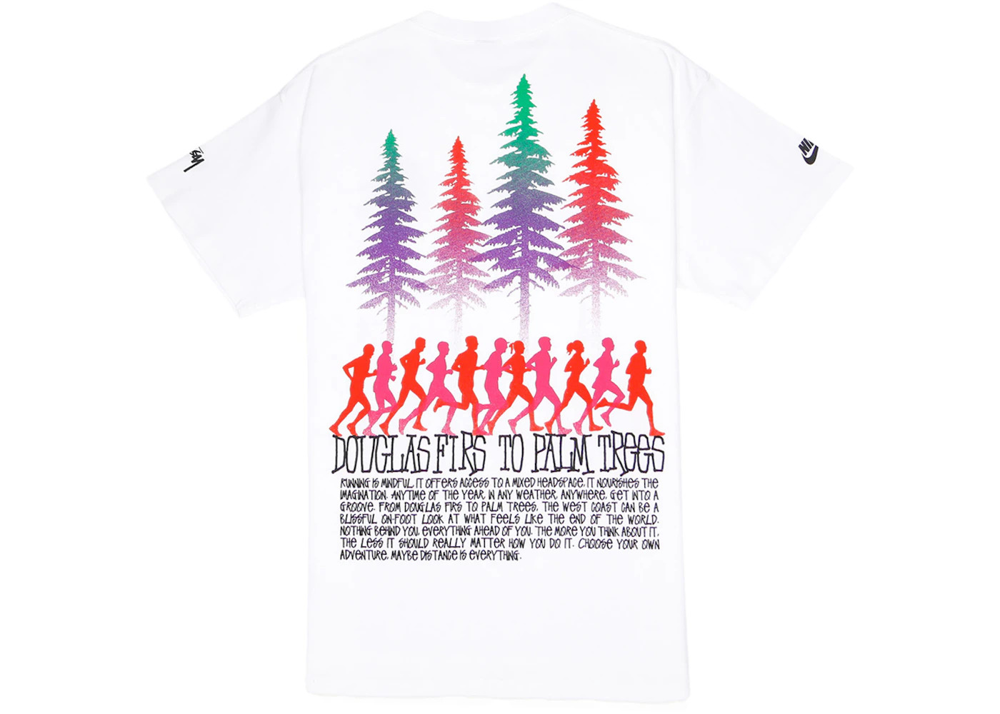 Nike x Stussy Douglas Firs to Palm Trees T-Shirt White - 2