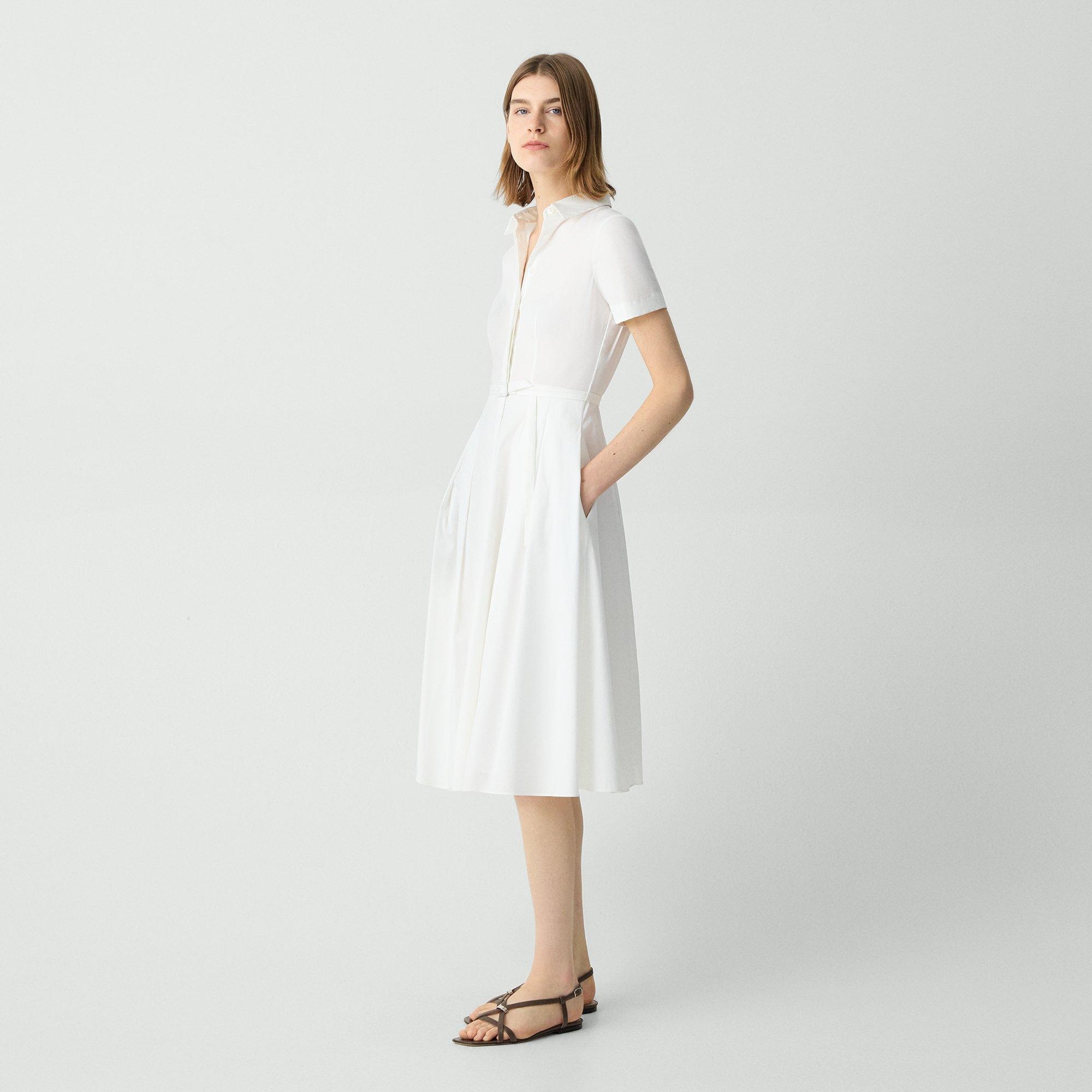 Short-Sleeve Shirt Dress in Good Cotton - 3