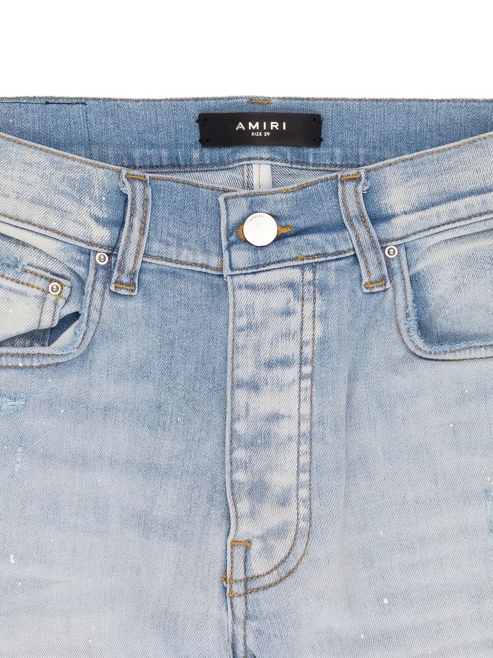 paint-drip jeans - 2