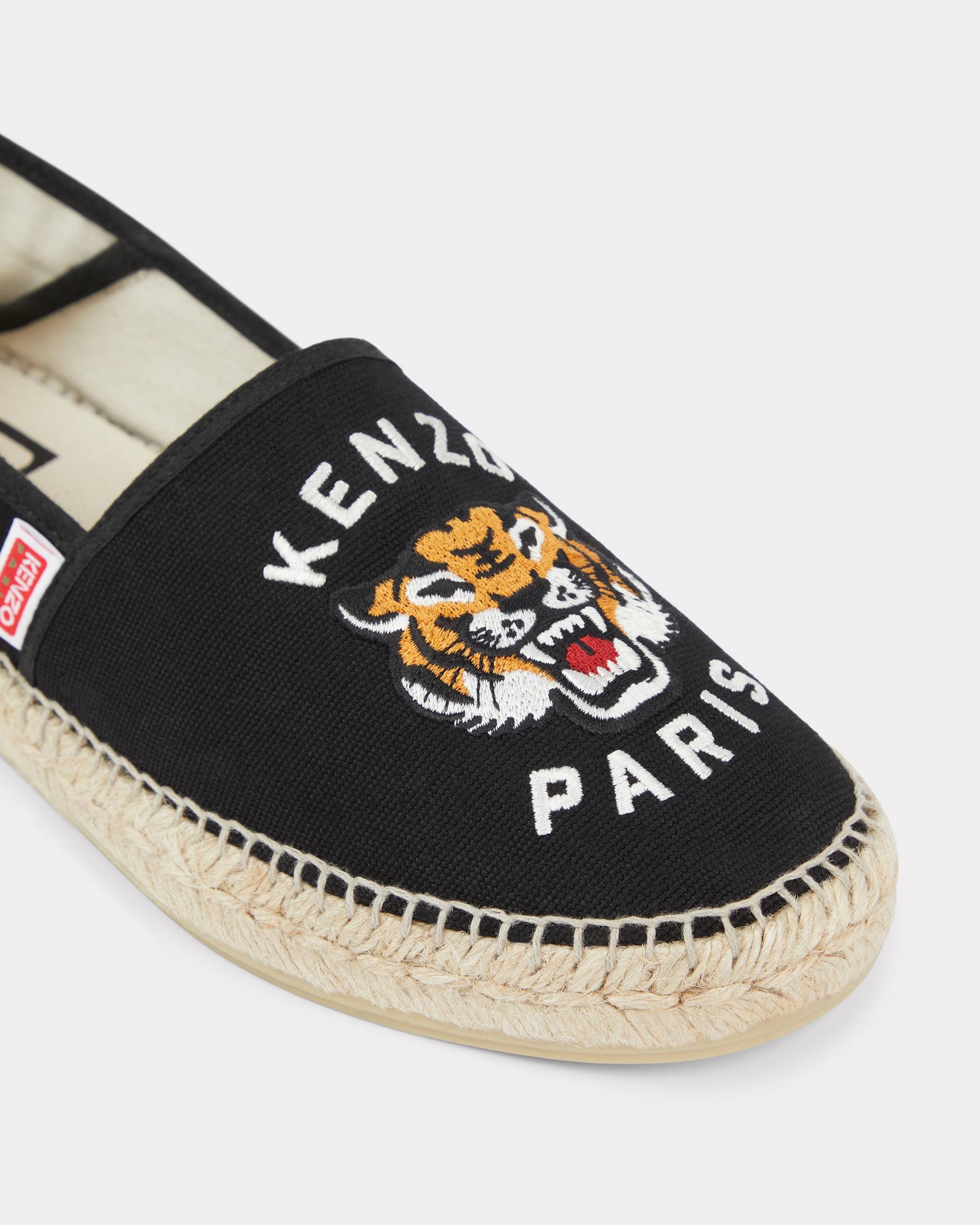 'KENZO Lucky Tiger' embroidered canvas espadrilles - 4
