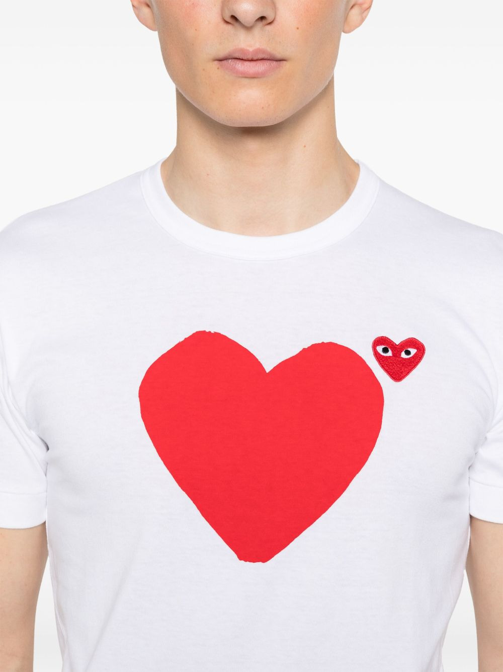 heart-print cotton T-shirt - 5