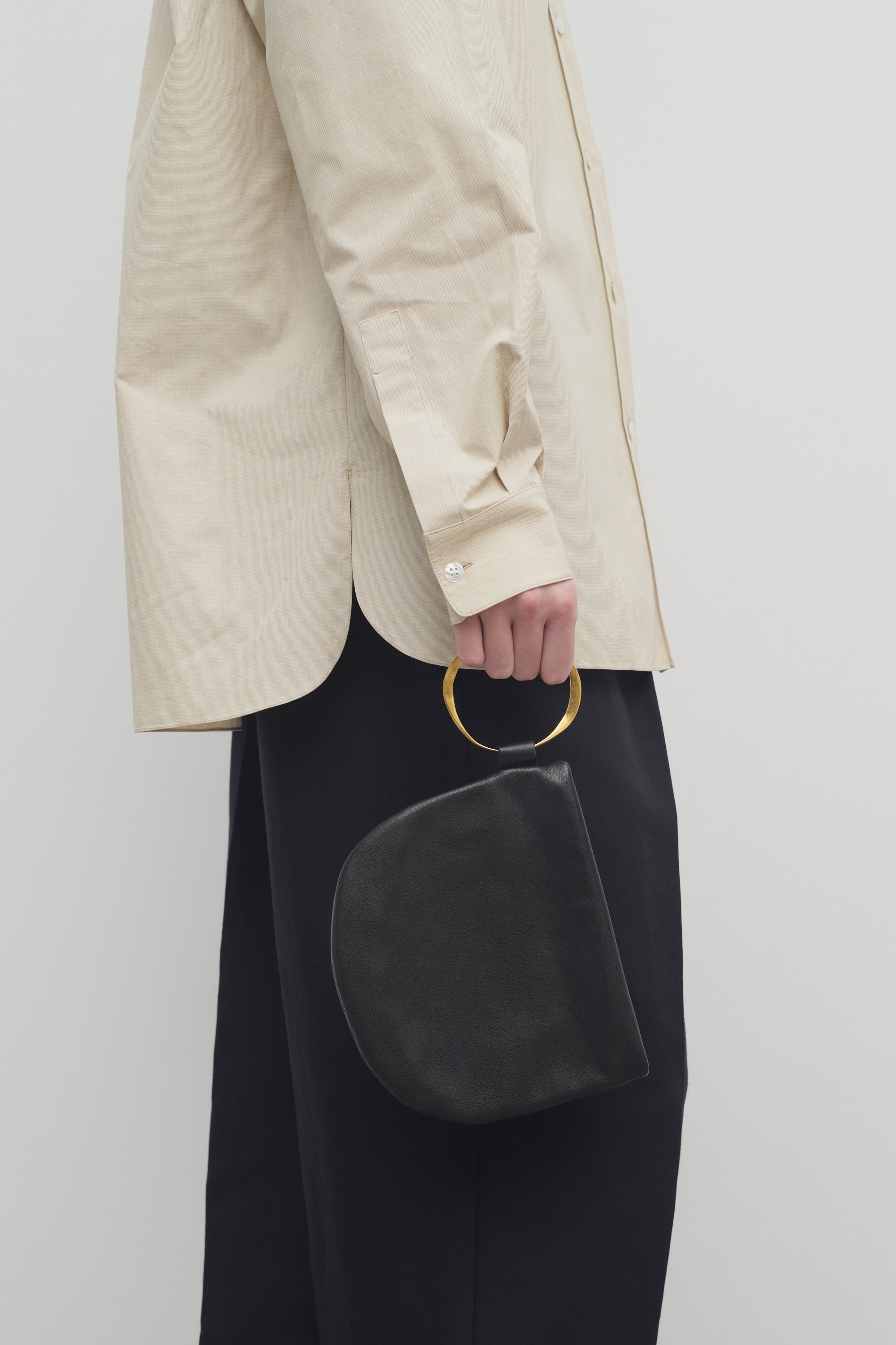 Geo Bracelet Clutch in Leather - 3
