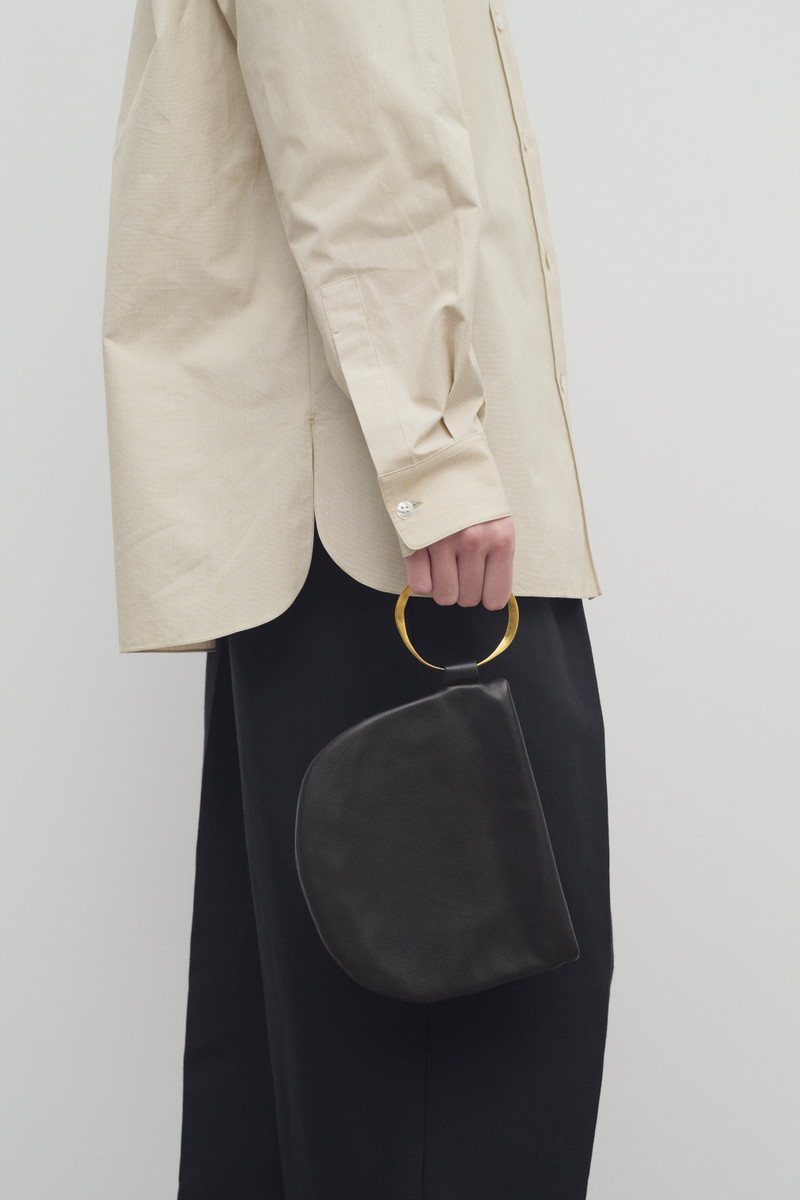 Geo Bracelet Clutch in Leather 3