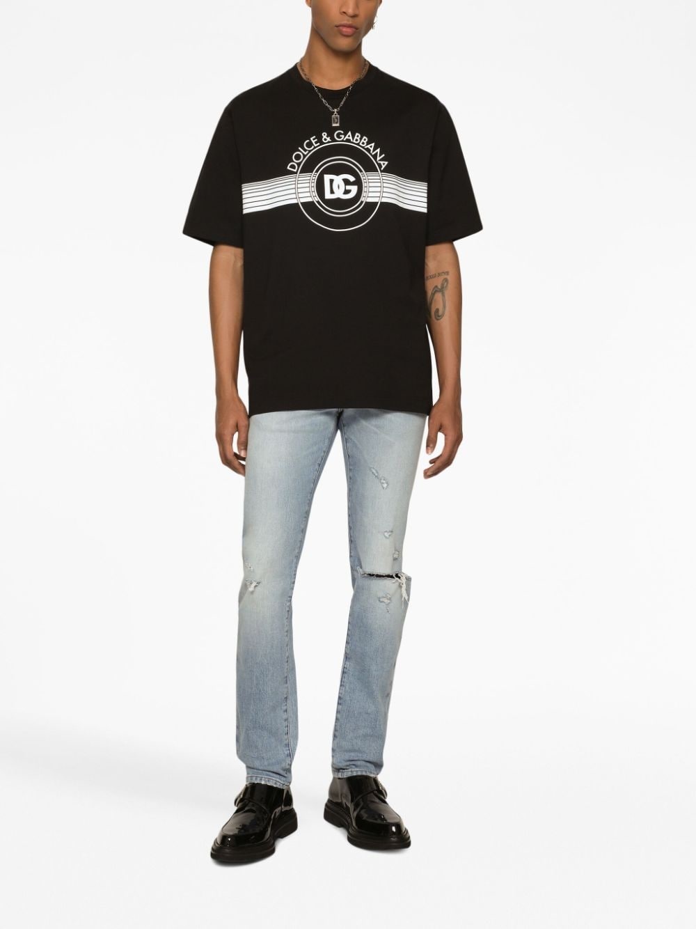 logo-print cotton T-shirt - 2