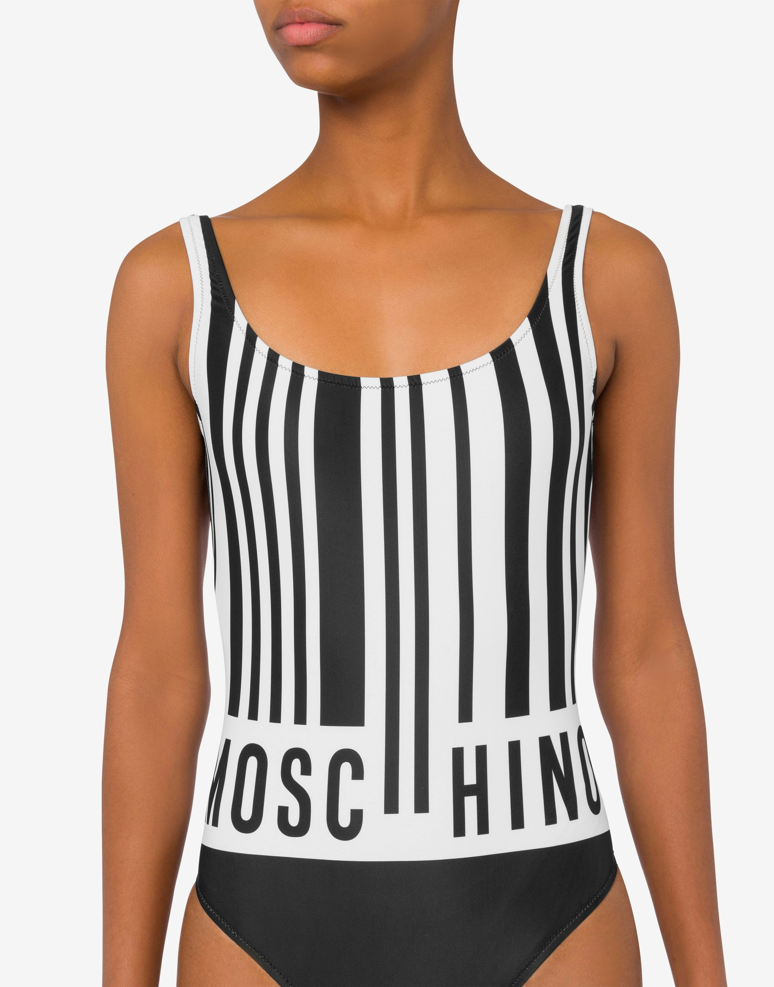 SWIMSUIT WITH BARCODE PRINT - 4