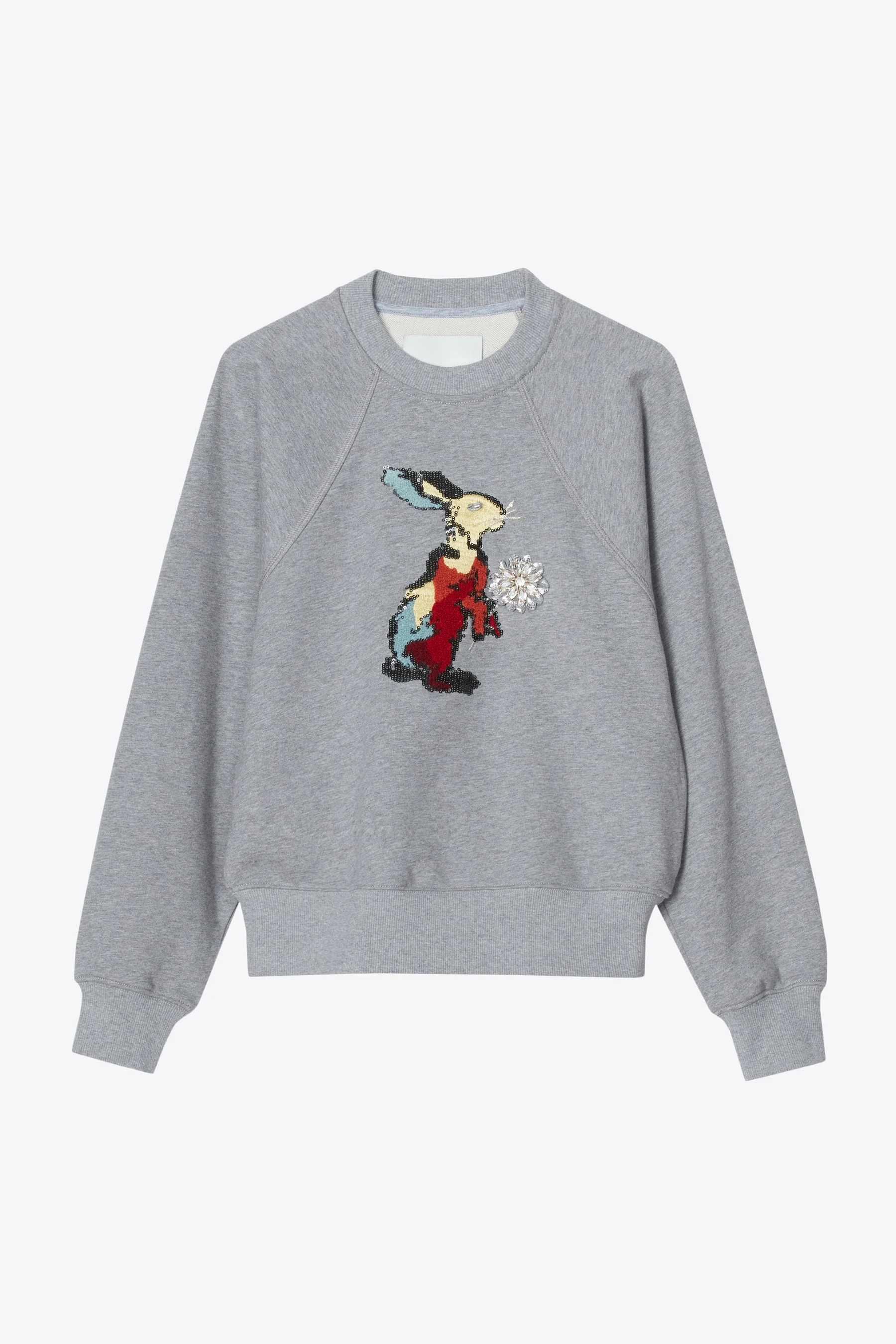 Rabbit Embroidery Sweatshirt - 1
