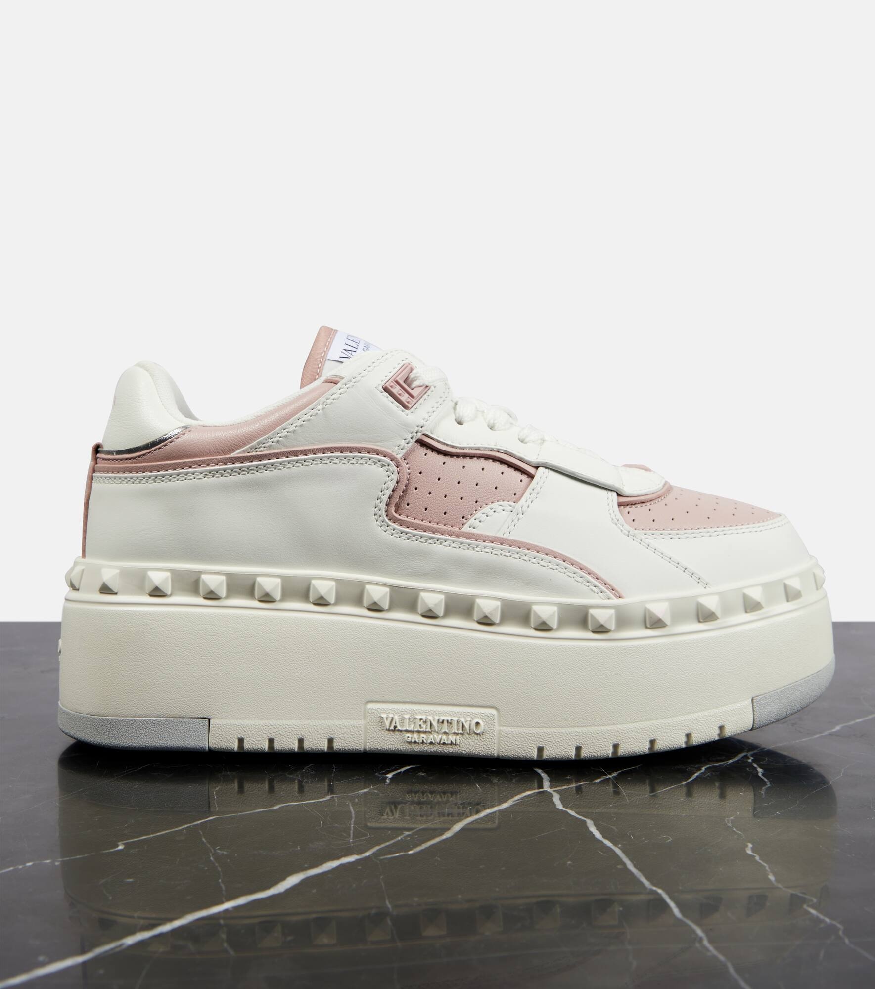 Freedots XL leather platform sneakers - 6