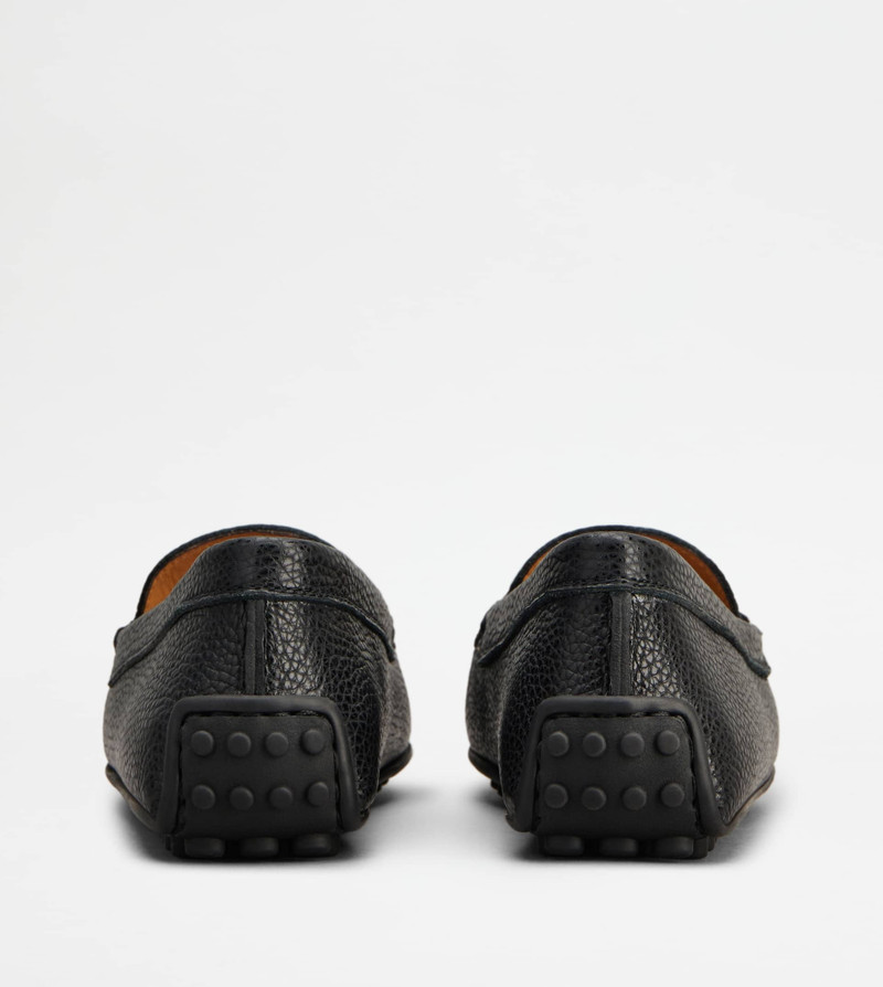 Tod's CITY GOMMINO DRIVING SHOES IN LEATHER - BLACK outlook