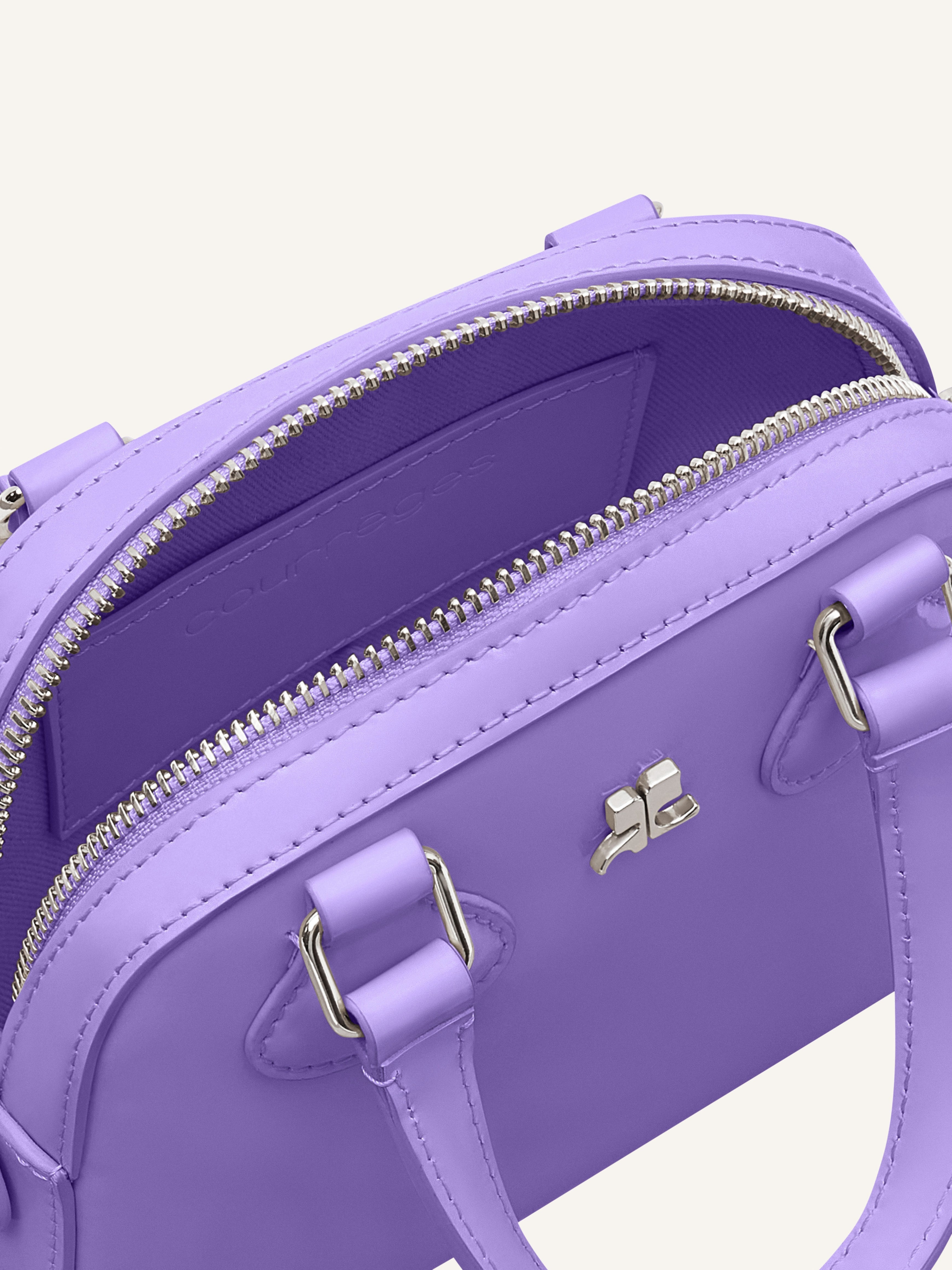 AC STUD MINI LEATHER BOWLING BAG - 4