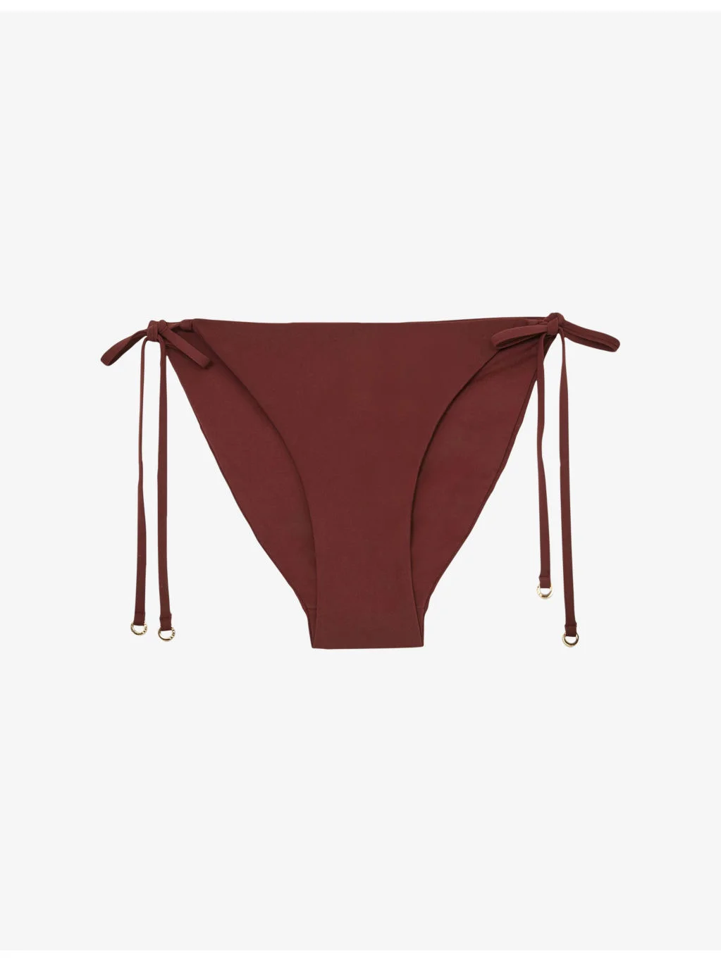 Ruby Side-Tie Stretch-Woven Bikini Bottoms - 1