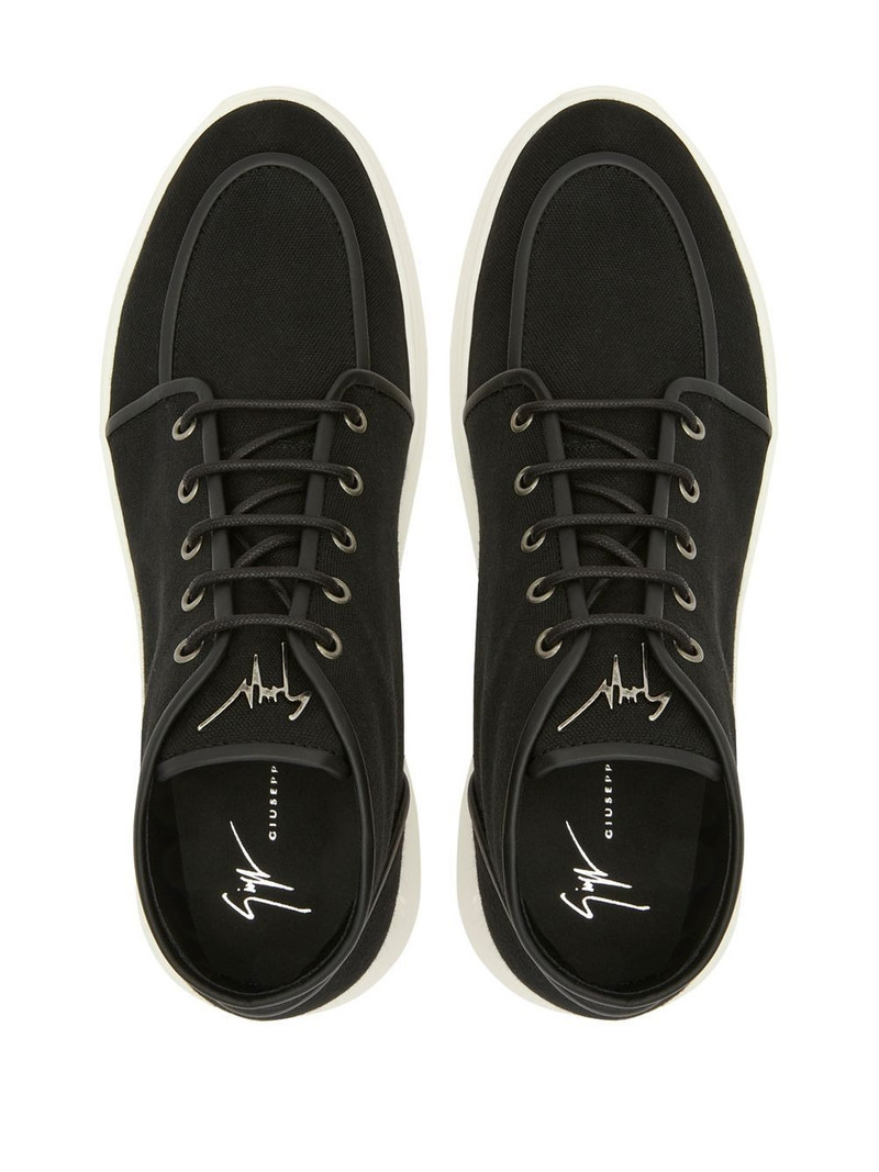 lace-up high-top sneakers 4