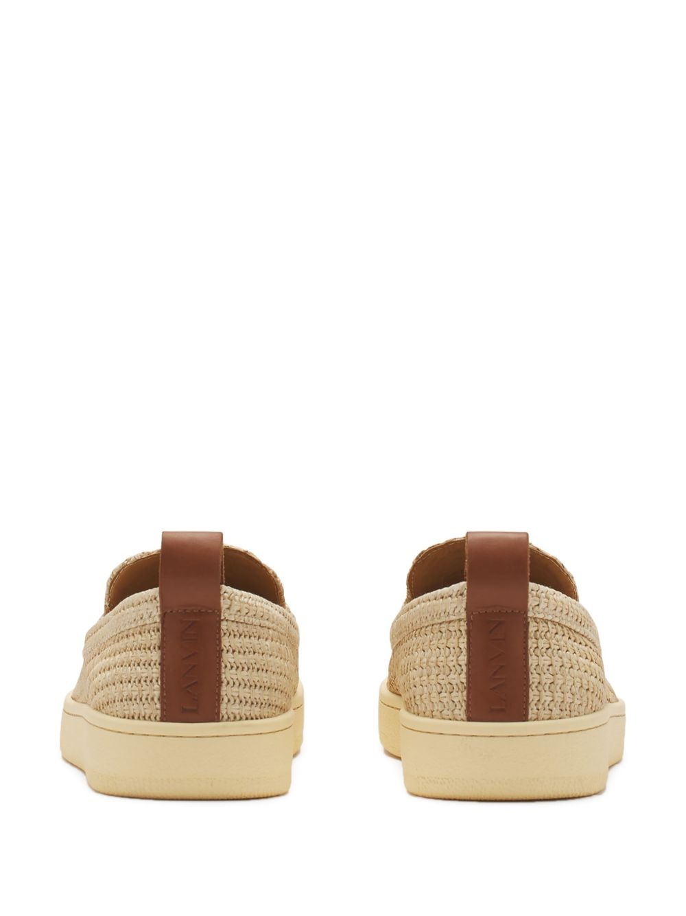 raffia loafers - 3
