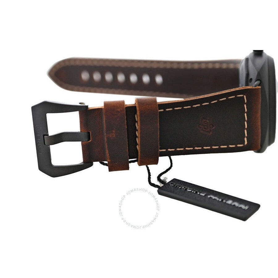 Pre-owned Panerai Radiomir Composite Black Seal 3 Days Brown Dial Men's Watch PAM00505 - 4