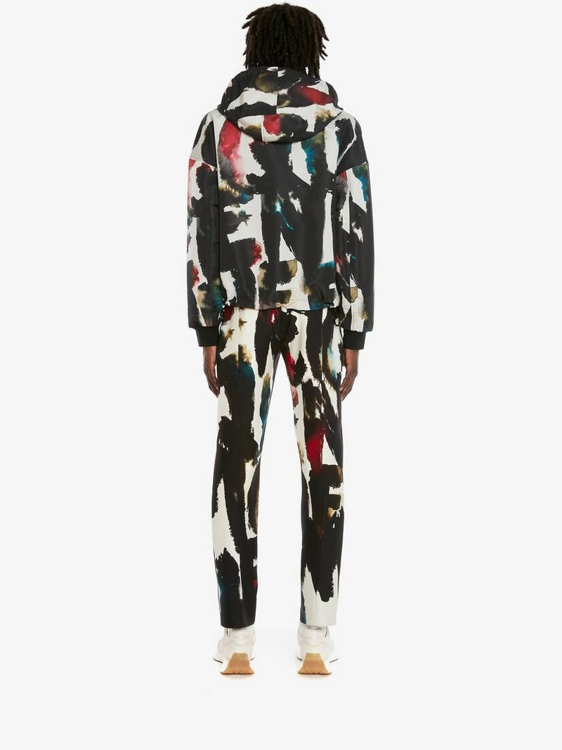 Multicolour의 Men's Watercolour Graffiti Windbreaker 4