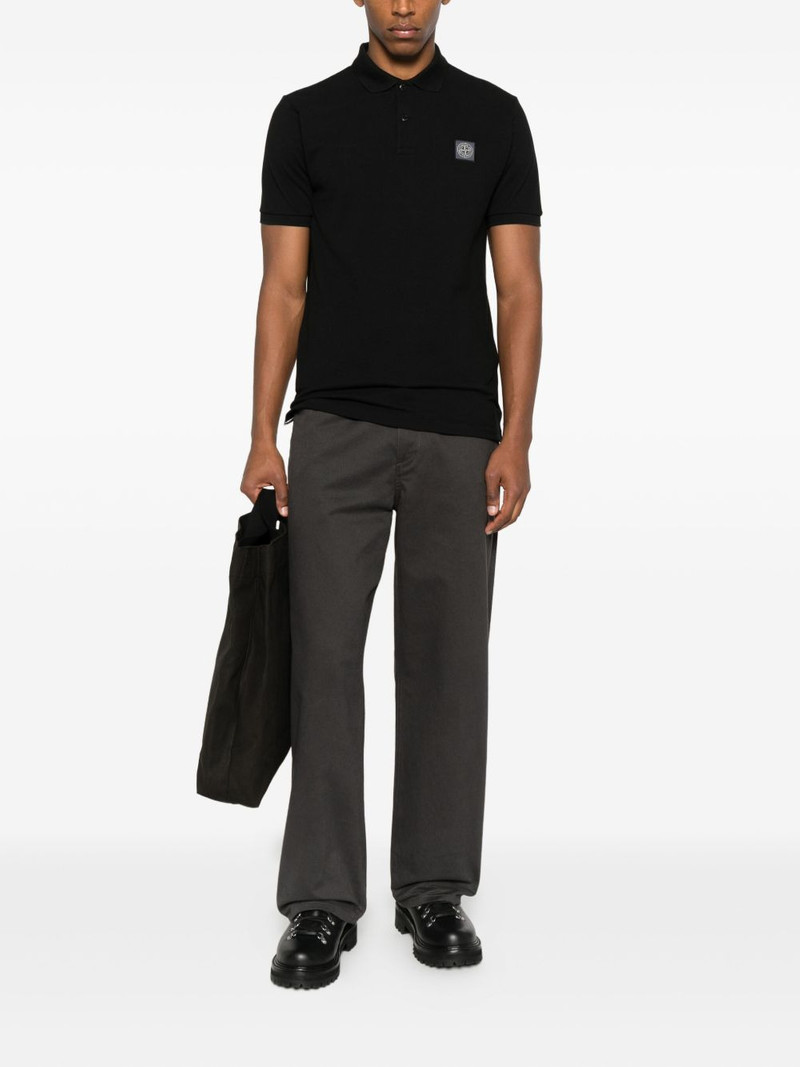 Stone Island short-sleeve patch polo shirt outlook